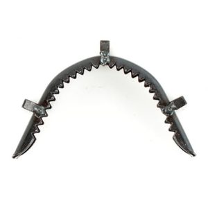 Muserola vaquera con pasador metálico pavonado