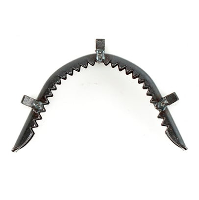 Muserola vaquera con pasador metálico pavonado